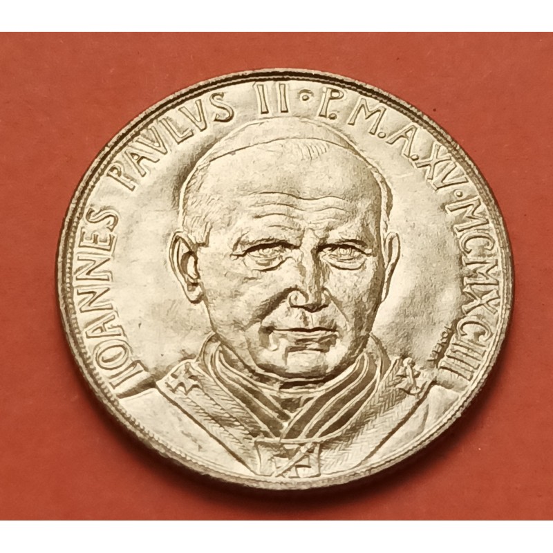 VATICANO 200 LIRAS 1993 PAPA JUAN PABLO II Y LOS 10 MANDAMIENTOS KM 248