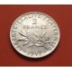 FRANCIA 2 FRANCOS 1917 SEMEUSE - SEMBRADORA KM.845.1 MONEDA DE PLATA EBC France 2 Francs silver coin