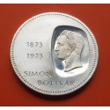 VENEZUELA 10 BOLIVARES 1973 SIMON BOLIVAR PLATA SC SILVER