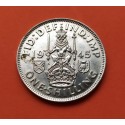 INGLATERRA 1 SHILLING 1945 JORGE VI LEON Tipo ESCOCIA KM.854 MONEDA DE PLATA EBC @MANCHITA@ UK Silver WWII