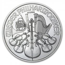 @SOMBRAS@ AUSTRIA 1,50 EUROS 2020 FILARMONICA MONEDA DE PLATA PURA 1 ONZA OZ OUNCE Österreich Philharmonic