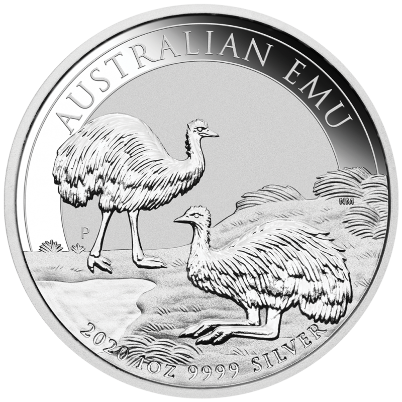 @1 ONZA 2020@ AUSTRALIA 1 DOLAR 2020 Autralian EMU MONEDA ...