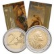 SAN MARINO 2 EUROS 2019 LEONARDO DA VINCI 500 AÑOS DE SU MUERTE SC 1ª MONEDA CONMEMORATIVA EN ESTUCHE/BLISTER