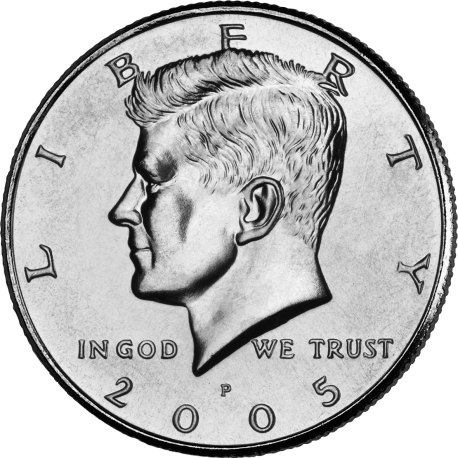 ESTADOS UNIDOS 1/2 DOLAR 2005 P KENNEDY KM.A202B MONEDA DE NICKEL SC USA HALF DOLLAR