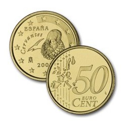 @OFERTA@ ESPAÑA 50 CENTIMOS 2008 DON QUIJOTE MONEDA SIN CIRCULAR SC @ESCASA@ Spain Euros