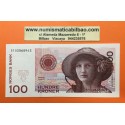 NORUEGA 100 KRONER 1995 KIRSTEN FLAGSTAD y TEATRO Pick 47 BILLETE SIN CIRCULAR @DOBLEZ CENTRAL - RARO@ NORWAY 100 Coronas