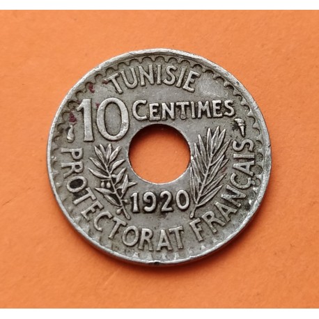 TUNEZ 5 FRANCOS 1954 NICKEL MBC Tunisia Francs