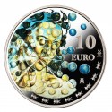 . @ENVIO INMEDIATO@ ESPAÑA 10 EUROS 2021 SALVADOR DALI GALATEA DE LAS ESFERAS MONEDA DE PLATA ESTUCHE FNMT COLORES