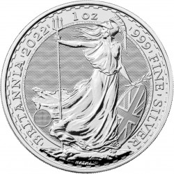 . 1 aaacoin x INGLATERRA 2 LIBRAS 2022 BRITANNIA MONEDA DE PLATA SC United Kingdom £2 Pounds silver OZ ONZA