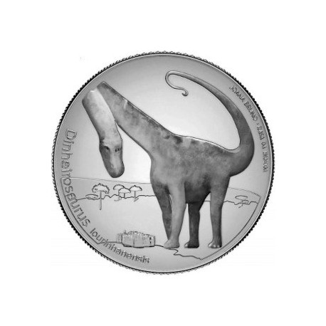 .PORTUGAL 5 EUROS 2021 DINOSAURIO DINHEIROSAURUS LOURINHANENSIS Época JURASICO 3ª MONEDA DE NICKEL SC