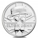 . @RARA - 1 ONZA 2021@ INGLATERRA 2 LIBRAS 2021 ELTON JOHN Serie MUSIC LEGENDS MONEDAS DE PLATA PURA SC silver coin OZ CAPSULA