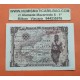 ESPAÑA 1 PESETA 1945 REINA ISABEL LA CATOLICA SIN SERIE 400649 Pick 128 BILLETE EBC @SOMBRAS - RARO@ Spain