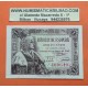 ESPAÑA 1 PESETA 1945 REINA ISABEL LA CATOLICA SIN SERIE 400649 Pick 128 BILLETE EBC @SOMBRAS - RARO@ Spain