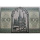 1 billete NUEVO + DOBLEZ CENTRAL x ESPAÑA 100 PESETAS 1936 CATEDRAL DE BURGOS Serie J 784984 Pick 101 SC Spain banknote