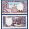 LAOS 50 KIP 1963 PRESIDENTE y TEMPLO Pick 12B BILLETE SC @PICO@ Lao Republic UNC BANKNOTE