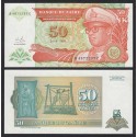 ZAIRE 50 MAKUTAS 1993 DICTADOR MOBUTU Pick 51 BILLETE SC UNC BANKNOTE 50 Nouveaux Makutas