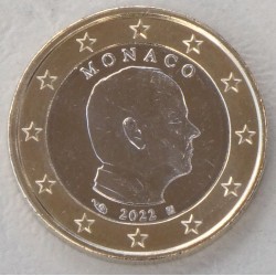 1 coin @TIRADA LIMITADA@ MONACO 1 EURO 2022 REY ALBERTO II MONEDA CONMEMORATIVA SC