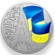 . Medalla COLORES BANDERA DE UCRANIA x FRANCIA tipo 10 EUROS 2022 MEDAILLE SOLIDARITÉ AVEC L'UKRAINE NICKEL Monnaie Paris