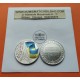 . Medalla COLORES BANDERA DE UCRANIA x FRANCIA tipo 10 EUROS 2022 MEDAILLE SOLIDARITÉ AVEC L'UKRAINE NICKEL Monnaie Paris