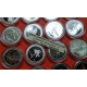 13 ONZAS - 16 monedas x ESPAÑA 2000 PESETAS 1990+1991+1992 OLIMPIADA DE BARCELONA 92 PLATA NO ESTUCHE FNMT