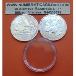 @VER FOTOS@ ESPAÑA 2000 PESETAS 2001 DAMA SENTADA ULTIMAS PESETAS KM.1017 MONEDA DE PLATA SC @NO BOLSA@