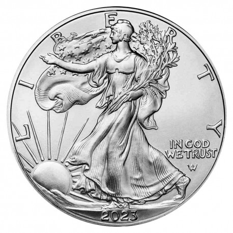 ESTADOS UNIDOS 1 DOLAR 2010 EAGLE LIBERTY PLATA SIN CIRCULAR Oz