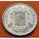 ESPAÑA 5 PESETAS 1949 * 19 49 FRANCO ESTADO ESPAÑOL KM.778 MONEDA DE NICKEL SC Imperfecciones de fábrica R/1