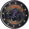 . 2 EUROS 2015 @COLORES@ ESPAÑA ALTAMIRA SIN CIRCULAR ORO/GOLD