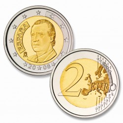 @OFERTA@ ESPAÑA 2 EUROS 2003 REY JUAN CARLOS I MONEDA BIMETALICA SIN CIRCULAR DE CARTUCHO FNMT