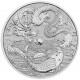 . 1 acoin AUSTRALIA 1 DOLAR 2023 DRAGON y KOI 3ª MONEDA DE PLATA cápsula ONZA Serie MITOS y LEYENDAS en CHINA