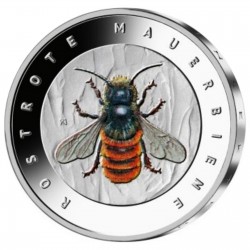 . 1 coin ALEMANIA 5 EUROS 2023 D ABEJA Serie EL MUNDO DE LOS INSECTOS @COLORES@ 4º MONEDA DE NICKEL Germany