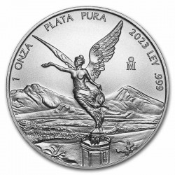 . 1 aaacoin @AGOTADA@ MEXICO 1 ONZA 2023 ANGEL LIBERTAD MONEDA DE PLATA 999 CÁPSULA SC silver coin OZ OUNCE