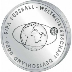 ALEMANIA 10 EUROS 2004 Ceca NO MUNDIAL DE FUTBOL FIFA 2006 MONEDA DE PLATA SC Euro silver coin