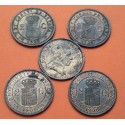 . 1 moneda EBC + BRILLOS x ESPAÑA Rey ALFONSO XIII 2 CENTIMOS 1905 * 05 SMV REY y ESCUDO KM.722 COBRE Spain R/4