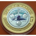 . @RARA@ AUSTRALIA 20 DOLARES 2001 GREGORIAN MILLENIUM KM.595 MONEDA DE ORO PURO 9,49 gramos + PLATA 4,52 grs. ESTUCHE