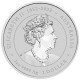 . 1 aaaacoin @ÚLTIMA MONEDA de ISABEL II@ AUSTRALIA 1 DOLAR 2024 AÑO DEL DRAGON Lunar PLATA ONZA Year of the