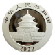 . .10 YUAN 2016 CHINA OSO PANDA PAGODA PLATA UNC SILVER 30 Grs.