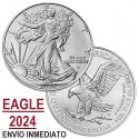 ESTADOS UNIDOS 1 DOLAR 2010 EAGLE LIBERTY PLATA SIN CIRCULAR Oz