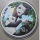 . 1 acoin x CHINA 10 YUAN 2023 OSO PANDA, CRIA y TEMPLO DEL CIELO MONEDA DE PLATA Cápsula ONZA Oz OUNCE SILVER