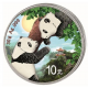 . 1 acoin x CHINA 10 YUAN 2023 OSO PANDA, CRIA y TEMPLO DEL CIELO MONEDA DE PLATA Cápsula ONZA Oz OUNCE SILVER