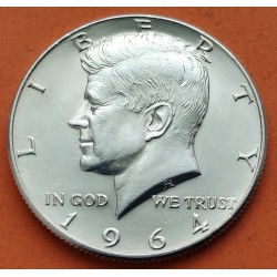 .ESTADOS UNIDOS 1/2 DOLAR 1964 P KENNEDY SC HALF DOLLAR PLATA