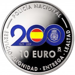 . ESPAÑA 10 EUROS 2015 PLATA 70 AÑOS DE PAZ REY FELIPE VI FNMT