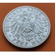 ALEMANIA 5 MARCOS ESVASTICA NAZI 1936 G PLATA III REICH LUJO