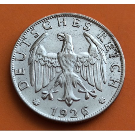 ALEMANIA 5 MARCOS ESVASTICA NAZI 1936 G PLATA III REICH LUJO