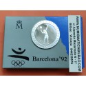 ESPAÑA BARCELONA 2000 PESETAS 1991 CESTA PUNTA PLATA PROOF SET