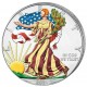 . 2 monedas @COLORES@ ESTADOS UNIDOS 1 DOLAR 2021 EAGLE Tipo 1 + Tipo 2 PLATA Coloured Farbe ESTUCHE