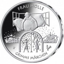 .ALEMANIA 20 EUROS 2021 F HERMANOS GRIMM Cuento de Hadas MADRE NIEVE MONEDA DE PLATA SC Germany