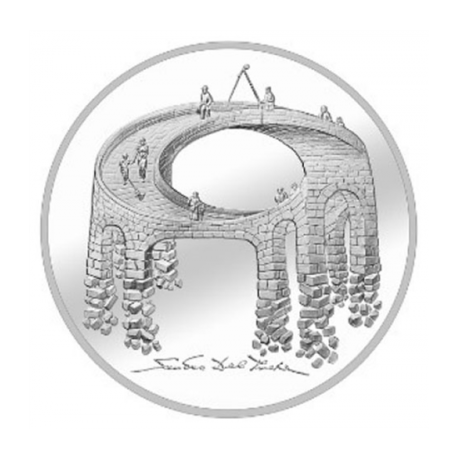 . @AGOTADA@ SUIZA 20 FRANCOS 2021 B VIADUCTO DE LEBENS e ILUSION OPTICA MONEDA DE PLATA SC Switzerland 20 Francs Franken