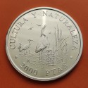 ESPAÑA 2000 PESETAS 1994 GARZAS IMPERIALES 1ª SERIE CULTURA y NATURALEZA MONEDA DE PLATA SI CÁPSULA NO ESTUCHE FNMT