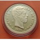 0,40 ONZAS x MEDALLA FNMT HISTORIA DE LA PESETA ESPAÑA 25 PESETAS 1871 AMADEO DE SABOYA PLATA BAÑO DE ORO 13,50 gramos 925 mls.